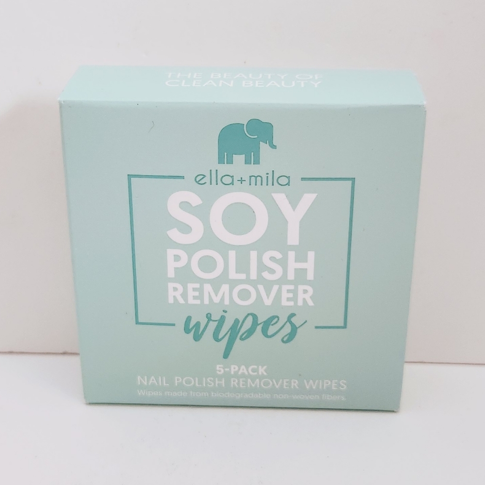 ⭐4/$15 ella+mila Soy Remover Wipes